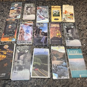 Lot Of 15 Vintage Road Maps 1999-2002