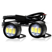 1Pair Motorcycle Headlight Spotlight  Front Ligh White 5630-3SMD  LED Light H
