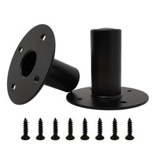 Speaker Stand Top Hat Metal Black 110x100mm 4.33x3.94 Inch Audio Equipment Fix