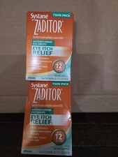 New Twin Pack Systane Zaditor Eye Drops 2.5mL Bottles Each Box Exp 03/26  01/27
