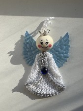 Weihnachten 1 Engel, Handarbeit gehäkelt Deko