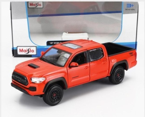 Maisto 32910OR Toyota Tacoma Pick-Up 2021 - Orange - 1/27-image