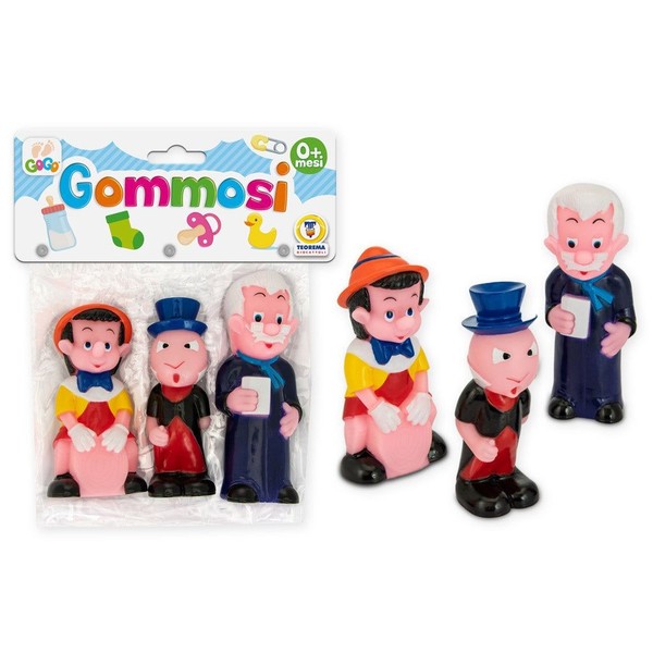 Gadget - Teorema: Gogo - Gommosi Pinocchio 3 Pz - Busta -D- Teorema-image