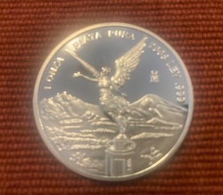2008 1 ounce fine silver coin Mexican Libertad .999