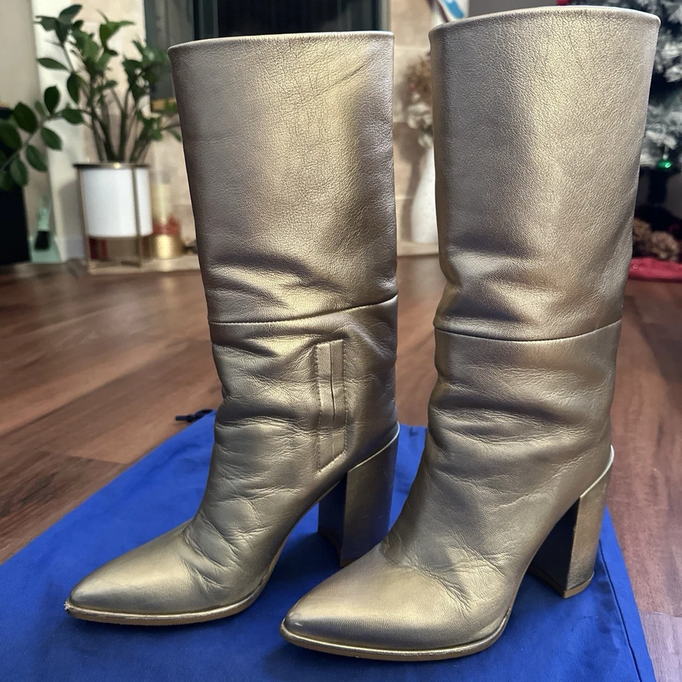 Botas de cuero para mujer Stuart Weitzman talla 6 Foto 2 de 4
