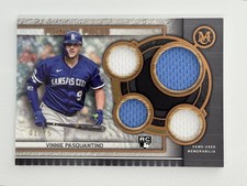 2023 Topps Museum Primary Pieces Quad Relics Vinnie Pasquantino Copper /75