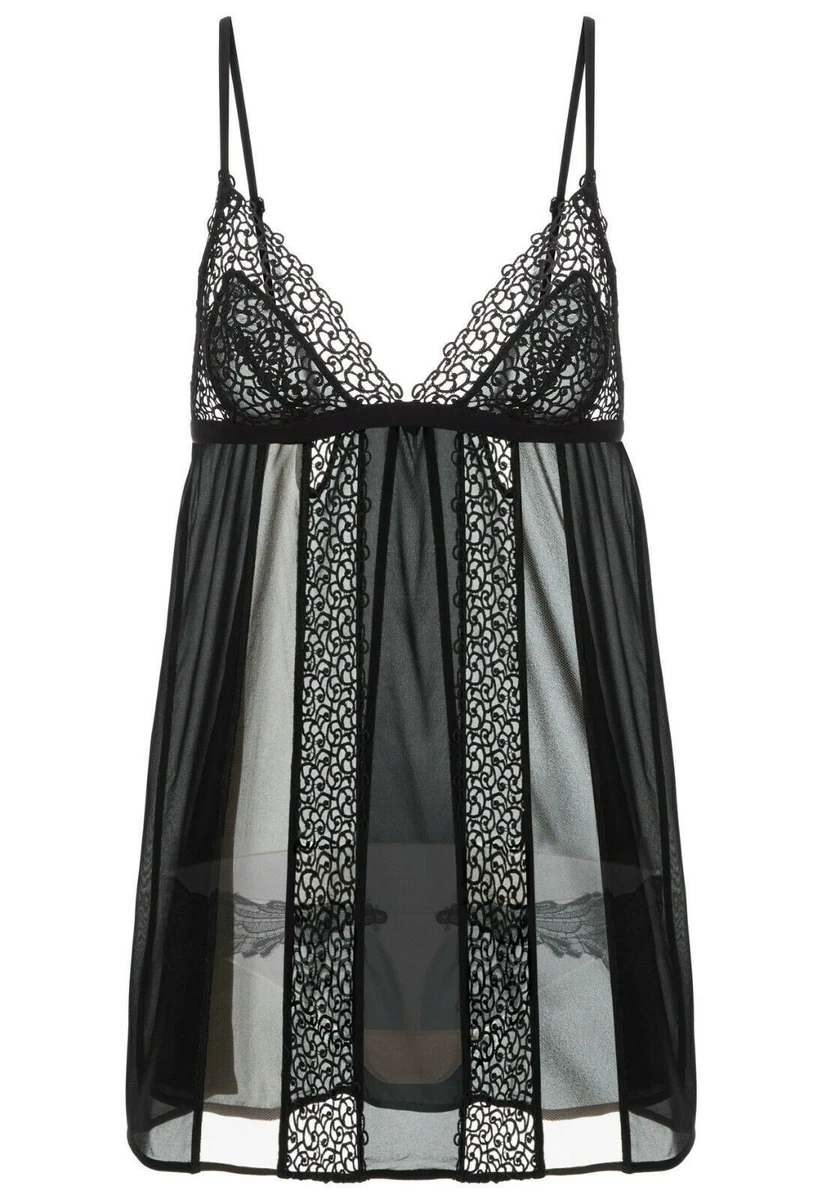 La Perla Negligee Baby Doll Slip Black