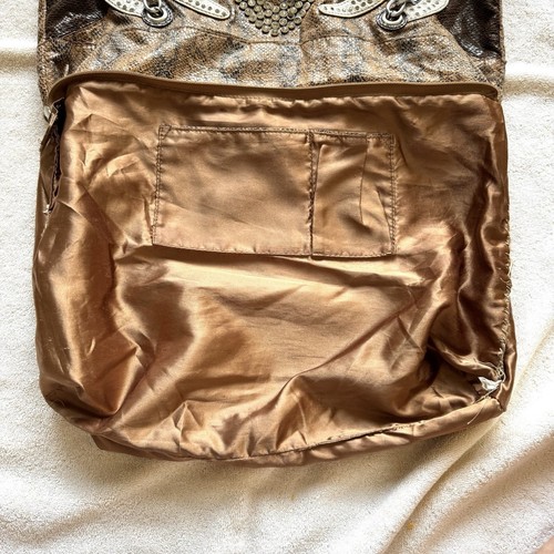 Y2K Faux Snakeskin Bling Tote | McBling Cowgirl Western Glam Bag | Vintage 2000s - Bild 12 von 12