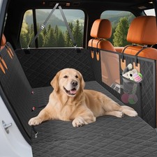 Dog Car Seat Cover - Hard Bottom Back Seat Extender for Dogs Supports 400lbs ...