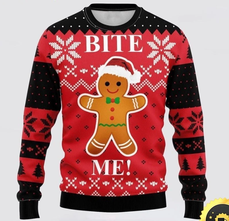 Bite Me Ugly Christmas Sweater