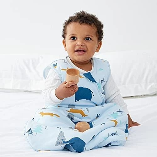 Duomiaomiao Baby Schlafsack 2.5 tog,Schlafsack Baby Ganzjahres, Baumwolle Baby S - Bild 4 von 4