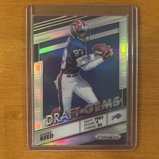 2016 Panini Prizm Draft Gems Silver Prizm Holo Andre Reed #14 HOF Bills
