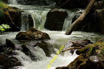 Foto A2 Nant Gwernol Wasserfall, Gwynedd Abergynolwyn nach einer Perio c2012 gesehen