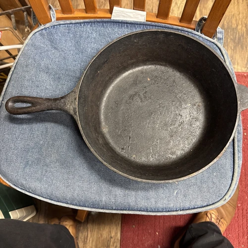 Lodge 8 CF Cast Iron Skillet Chicken Fryer 10 1/4" 3" Deep 3 NOTCH USA VINTAGE