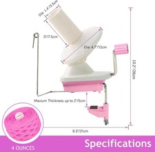 Yarn Winder, Yarn Ball Winder, Easy Install and Efficiently for Crocheting Ha...