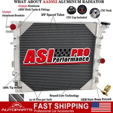 3 Row Aluminum Radiator  FIT 2007-2018 Jeep Wrangler JK Sport 3.6L 3.8L V6 2017