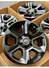 SET 17" Toyota 4Runner Factory Wheels Satin Black Rims OEM 75153 Tacoma