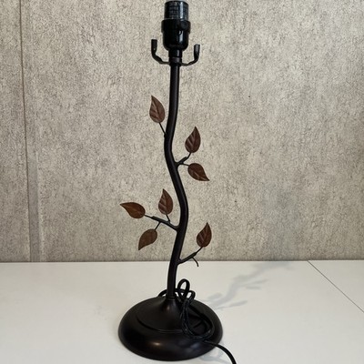 Vine Stem Table Lamp Metal Leaf Design Oil Rubbed Bronze Finish Farmhouse 18 