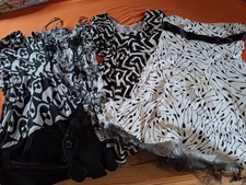Konvolut Paket 4 Kleider Gr. S/M - schwarz-weiß, Sexy Kleider für Damen