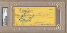 LLOYD WANER SIGNED CHECK!! PSA/DNA!! AUTO AUTOGRAPH