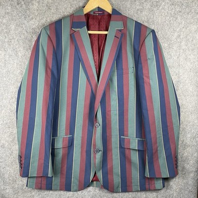 Samuel Windsor Bootfahren Blazer Jacke Herren D 44'' marine grün rot Rudern Segeln
