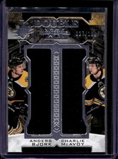Anders Bjork / Charlie McAvoy 2017-18 SPx #XD-BM Double XL Jersey /199