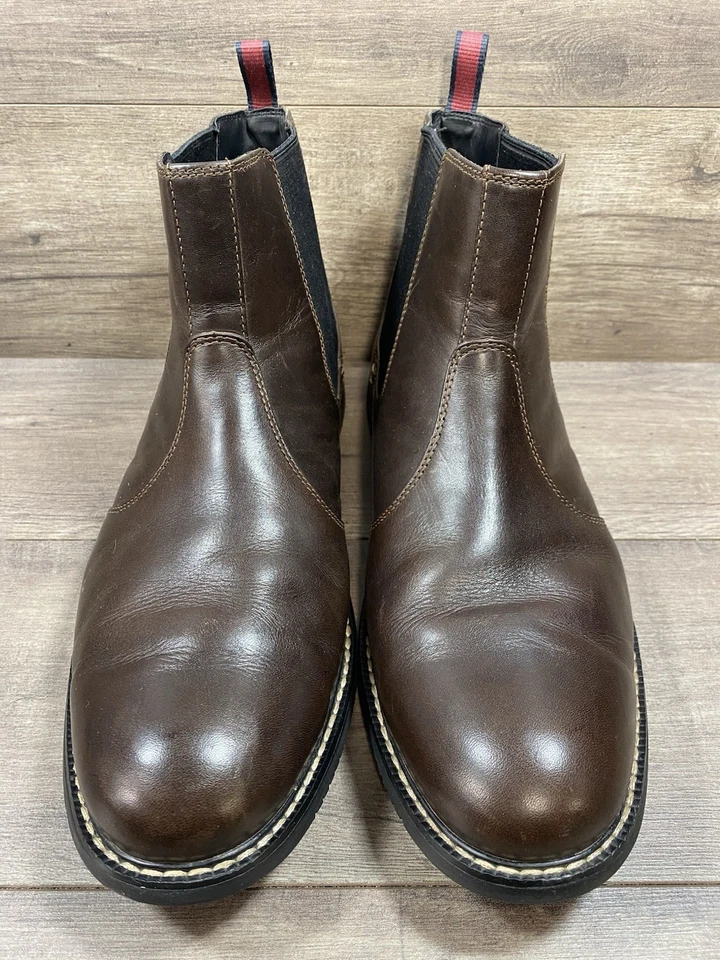 Timberland Cuero Chelsea Botas Botines 5516A Marrón Hombres Talla 13 Foto 4 de 4