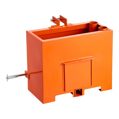 #ad #ad Ballast Box 3 Point Category 1 Tractor Quick Tach Hitch Counterweight Orange $159.99