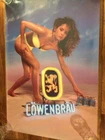 vintage Lowenbrau yellow bikini beach female beer poster neon sign no pinholes