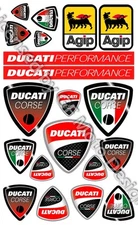 Multistrada sticker set 16x26 Ducati Corse sheet 20 stickers 749 999 