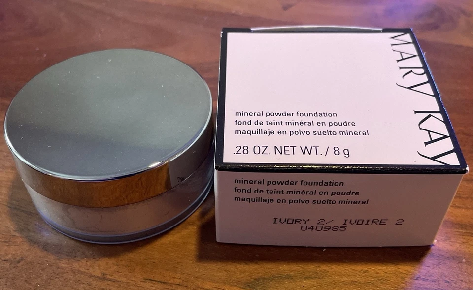 Mary Kay Mineral Powder Foundation Ivory 2 #040985 DISCONTINUED in Box Loose New - Image 3 of 3