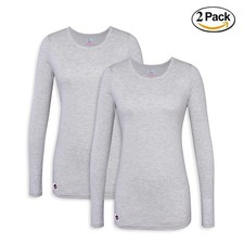 Sivvan 2 Pack Womens Comfort Long Sleeve T-Shirt / Underscrub Tee
