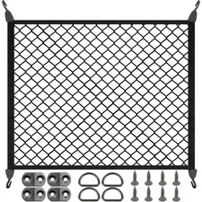 Elastic Cargo Net for SUV, Net Stretchable 31.2" x 24" Stretch to 62.4" x 48", R