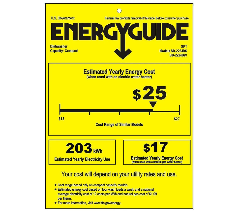 GRAN VENTA - Lavavajillas de encimera SPT con arranque retardado en plata (stock en EE. UU.) Foto 3 de 3
