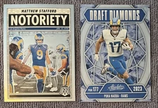 2025 Panini - LA RAMS - Matthew Stafford Notoriety & Draft Diamonds Puka Nacua🔥