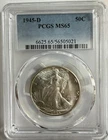 1945-D Walking Liberty Half Dollar - PCGS MS65 - Just Graded/New Holder