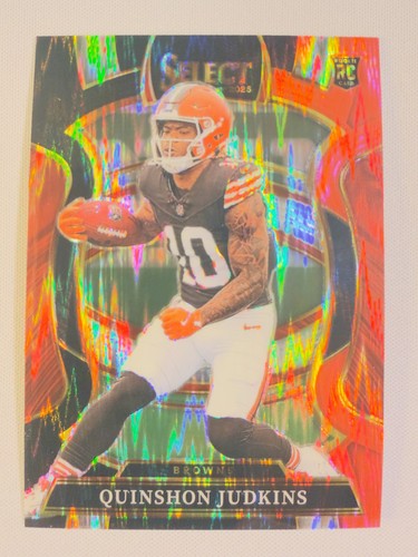 2025 Panini Select - Concourse Quinshon Judkins #55 Black & Red Shock Prizm (RC)