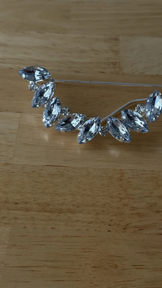 Marco de gafas para mujer estrás gota cara brillante para disfraz Foto 2 de 4