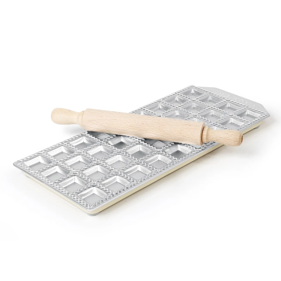 Moule avec rouleau à pâtisserie pour réaliser des raviolis classiques, 36 pièces - Photo 1/1