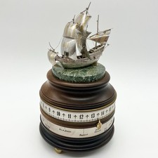 Charles Frodsham Mariner’s World Clock Ltd Ed Sterling Silver Ship Dome Working