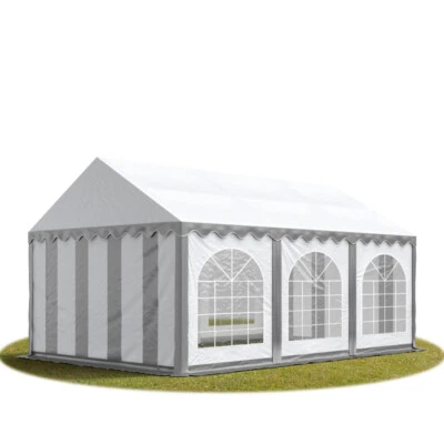 TOOLPORT 3x6m PVC Partyzelt Bierzelt Zelt Gartenzelt Festzelt Pavillon grau NEU