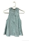 Altar’d State blue sleeveless Flowy tank Top womens Small High Neck