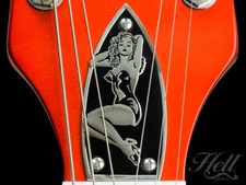 "Pin-Up" 100 Brass Truss Rod Cover. Fits most Gretsch style guitars.