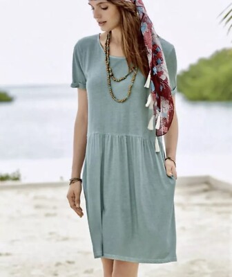 Peruvian Connection Sage Green Pima Cotton Playa Pocket Dress Womens S | eBay Peruvian Connection Sage Green Pima Cotton Playa Pocket Dress Womens S | eBay