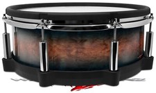 Wrap for Roland vDrum Shell PD140 Exotic Wood Waterfall Bubinga Burst Deep Blue