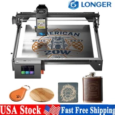 Longer RAY5 20W Laser Engraver Machine Built-in 3.5" Touch Screen DIY Tool NEW