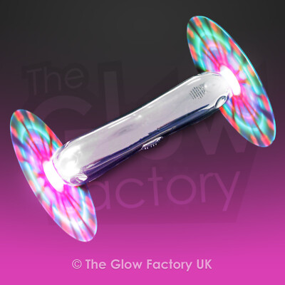 Double Flash Flashing Double Rainbow Spinner LED Light up Toy | eBay UK