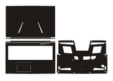 Carbon fiber Vinyl Laptop Sticker Skin Decals Guard for MECHREVO X8Ti-G 17.3"