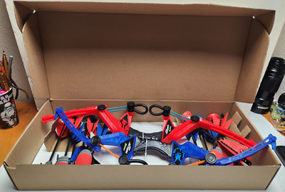 2 ZING~Air Storm F Tek Blazer Blue & Red Bow W/ 12 Arrows