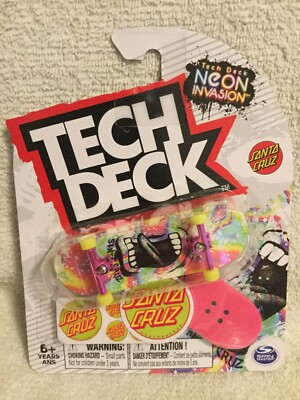 Tech Deck Santa Cruz Neon Invasion Ultra Rare 2022 Finger Board Spin Master MOC